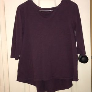 LOFT xs plum 3/4length sleeve blouse